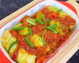Hình bước làm 7 của món Bắp cải cuộn xốt cà