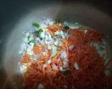 A picture of step 5 of Italian veg and cheese soup.