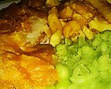 A picture of step 11 of Tex's Proper Beer-Battered Fish & Chips with Mushy Peas 🐠🍟.