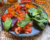 Une image de l'étape 4 de 🌮Wraps 🫔poulet 🍗 légumes 🍆🍠🌽🍅🫑 du soleil 🌶️.