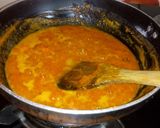 A picture of step 3 of Orange burfi.