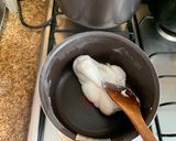 A picture of step 2 of Kinako Muah Chee.