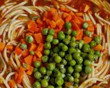 A picture of step 7 of Vegetable Spaghetti.