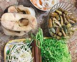 A picture of step 5 of Bún mắm.