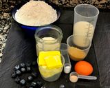 Foto del paso 3 de la receta Pan brioche semi-integral con arándanos