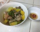 Hình bước làm 5 của món Canh móng giò đu đủ