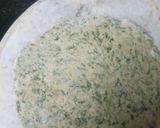A picture of step 4 of Indori palak puri with raita.