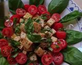 Foto del paso 6 de la receta: Tofu a la albahaca 🌱 Ensalada inspirada en Caprese pero vegan 🌱 Tofu, tomates cherry, albahaca y AO