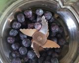 Foto del paso 1 de la receta: Smoothie de arándanos💜