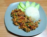 รูปขั้นตอนการทำที่ 4 ของ ยำหมูแซ่บบบบ(ง่ายๆฉบับเด็กหอ)