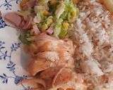 Foto del paso 5 de la receta: Pechuga rellena con ensalada tropical 😍