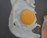 A picture of step 2 of My Hot & Cold Sandwich, Cold Ham, Cheese & Fried Egg 🍳.