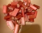 A picture of step 1 of Poached rhubarb.