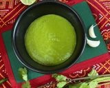 A picture of step 3 of Green Garlic Chutney/ Hare Lahsun Patta Ki Chutney/ Green Garlic Coriander Chutney.