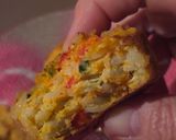 Foto del paso 5 de la receta: Muffins (¿croquetas?) de arroz, zanahoria, morrón y ajoperejil con harina de garbanzos 🍚 sin gluten