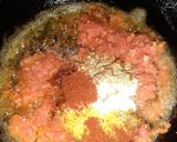 A picture of step 3 of Matar paneer.