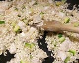 A picture of step 3 of Risotto di spada e zafferano swordfish and saffron risotto.