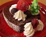 A picture of step 4 of Super Easy Christmas Chocolate Cake with Pancake Mix.