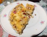 Foto del paso 7 de la receta: Relleno 1 para tarta sin tapa (de choclo y arvejas)