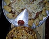 Foto langkah ke 7 dari resep Pizza Bolognese Simple.