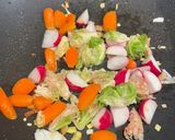 A picture of step 2 of Vegetarian Braised Fish with Vegetables.