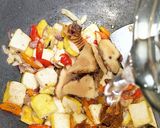 Foto langkah ke 3 dari resep Tumis daun melinjo + tahu kuning.