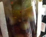 A picture of step 3 of Sour grapes pickles.