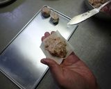 A picture of step 2 of Shumai with Hanpen Fish Cake.
