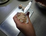 A picture of step 3 of Shumai with Hanpen Fish Cake.