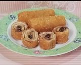 Foto langkah ke 7 dari resep Pisang Gulung Coklat Keju 😋.