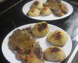 Foto del paso 6 de la receta: Entrecot con patatas y all i oli negro