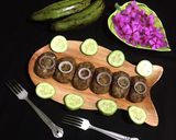 A picture of step 7 of Raw Banana Tikki.