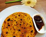 A picture of step 7 of Besan Thepala.