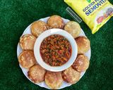 A picture of step 5 of Semo-masa with quick and easy miyan taushe.