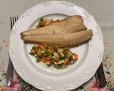 Foto del paso 4 de la receta: Lubina de ración frita con vinagreta