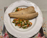 Foto del paso 4 de la receta: Lubina de ración frita con vinagreta