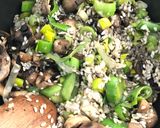 A picture of step 8 of Simple mushroom and leek risotto.