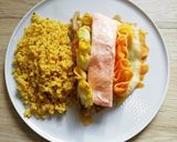 Une image de l'étape 7 de Papillote de saumon et légumes de saison.