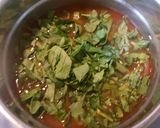 A picture of step 3 of Elbow Pasta Soup with Spinach.