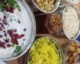 A picture of step 8 of Lemon, coconut, imli, curd Rice.