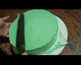 A picture of step 9 of Paan flavored Cake.