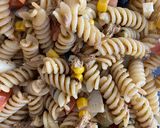 A picture of step 3 of Tinned mackerel pasta salad with halloumi.
