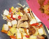 Foto langkah ke 2 dari resep Tumis daun melinjo + tahu kuning.