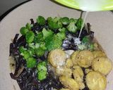Foto langkah ke 4 dari resep Tumis Jamur Kuping Brokoli Tofu Saus Tiram.