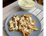 Foto del paso 6 de la receta: Lágrimas de polloc/salsa de queso azul y champiñones