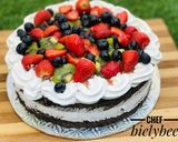 A picture of step 13 of Fruity moist chocolate cake.