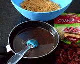 A picture of step 3 of Cranberry Biscuit Brownies.