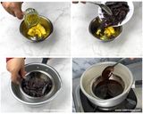 Foto langkah ke 1 dari resep Pie Brownies Mini Shiny Crust | Kulit Renyah Tanpa Telur.