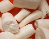 A picture of step 1 of Cassava#themechallenge.
