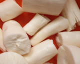 A picture of step 1 of Cassava#themechallenge.